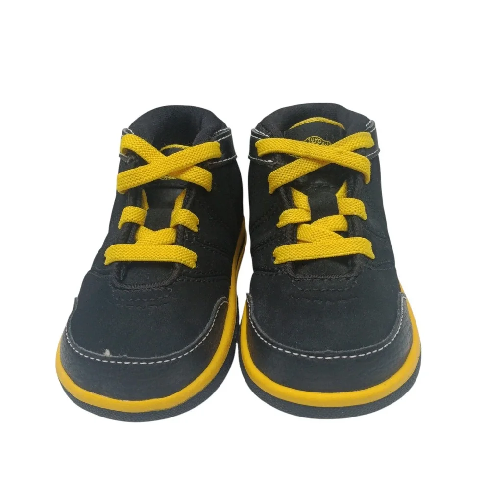 Jordan Toddler Sneakers Black Yellow Lace Up Shoes Size 4C‎